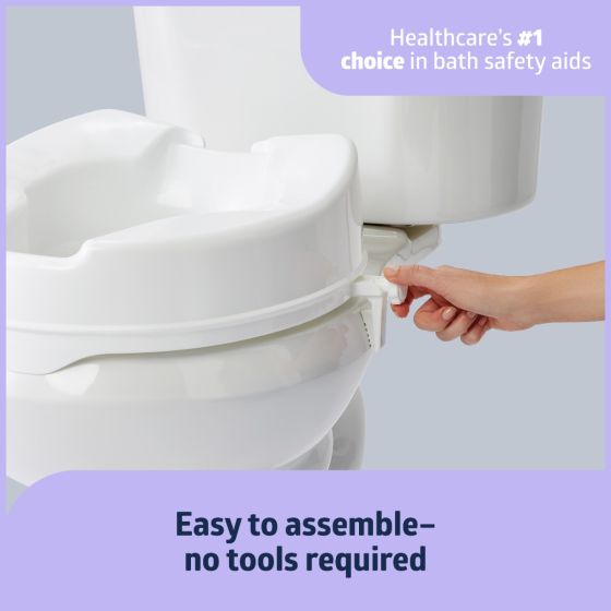Medline Locking Raised Toilet Seats without Arms - Image 5