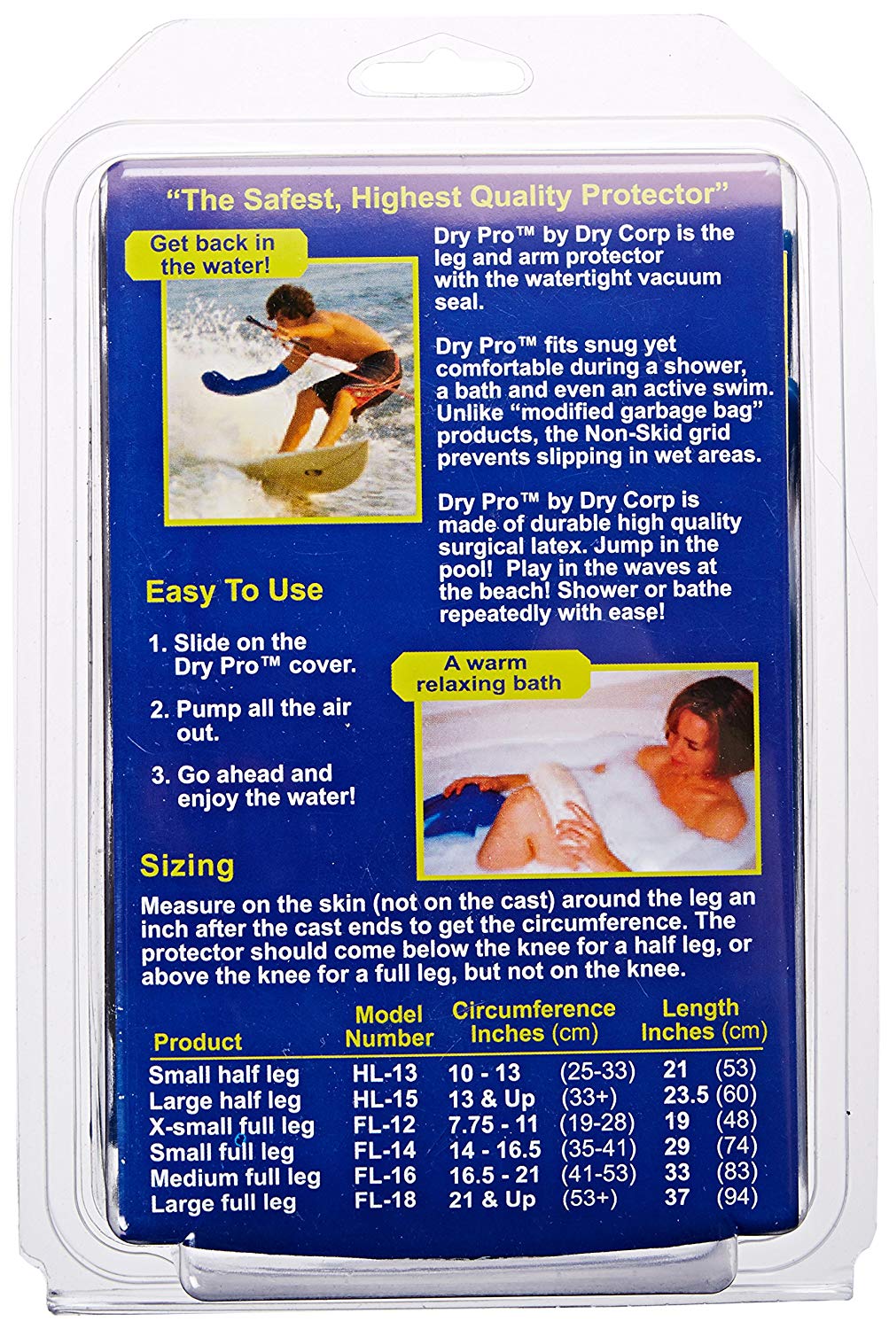 Waterproof Cast Cover Dry Pro , Leg - Image 3