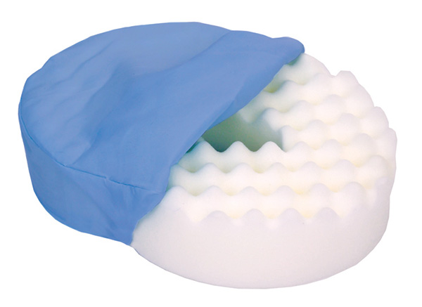 Convoluted Donut Cushion with Navy Cover