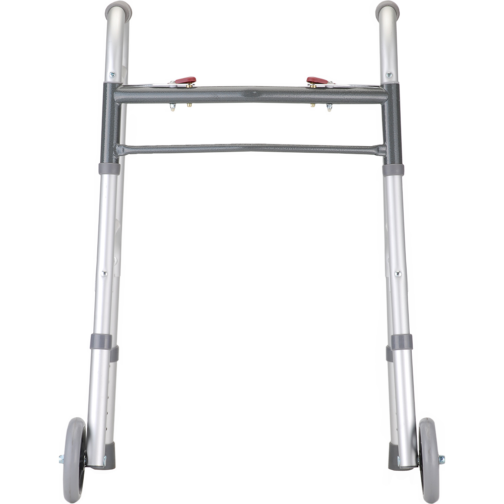 Folding Walker With 5" Wheels 2 Button Petite - Image 4