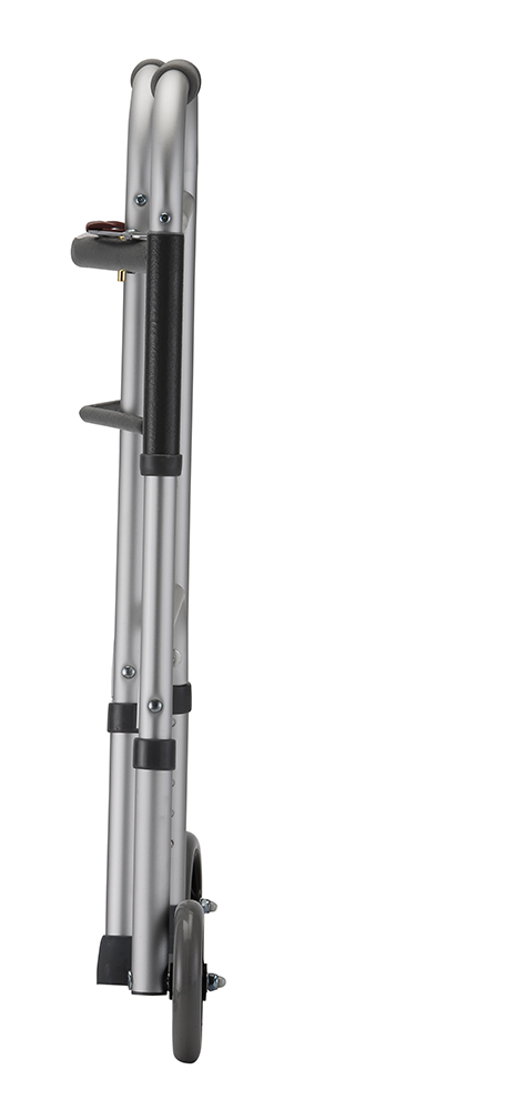 Folding Walker With 5" Wheels 2 Button - Small - Image 2