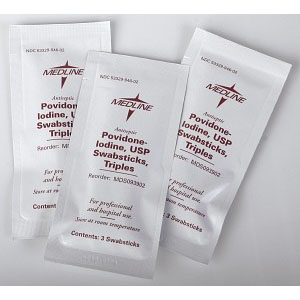 Povidone Iodine Swabsticks - Triples