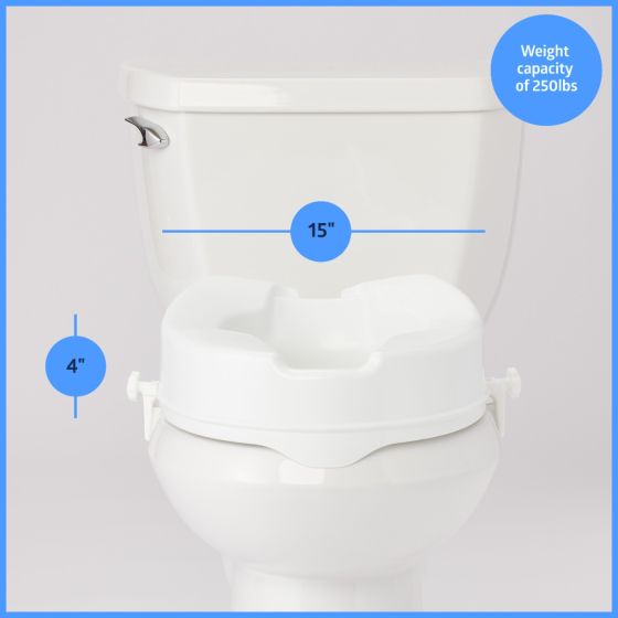 Medline Locking Raised Toilet Seats without Arms - Image 6
