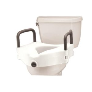 Raised Toilet Seat with Detachable Arms, 5"
