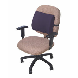 Lumbar Cushion with Strap - Black