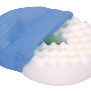 Convoluted Donut Cushion with Navy Cover