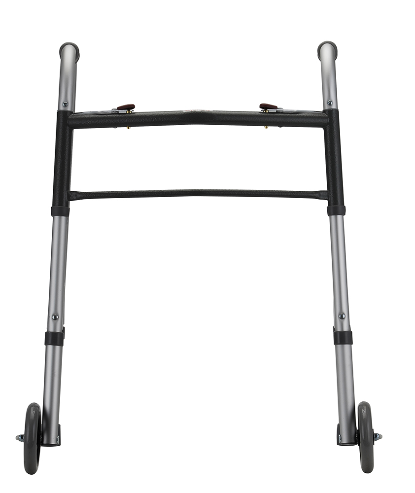 Folding Walker With 5" Wheels 2 Button - Small