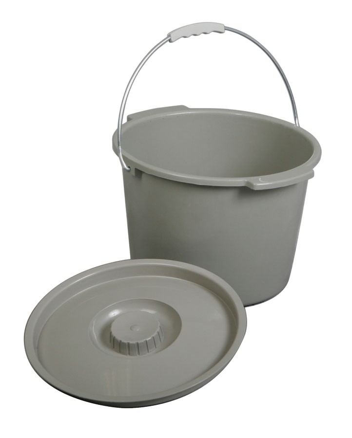 Commode Bucket with Lid & Handle