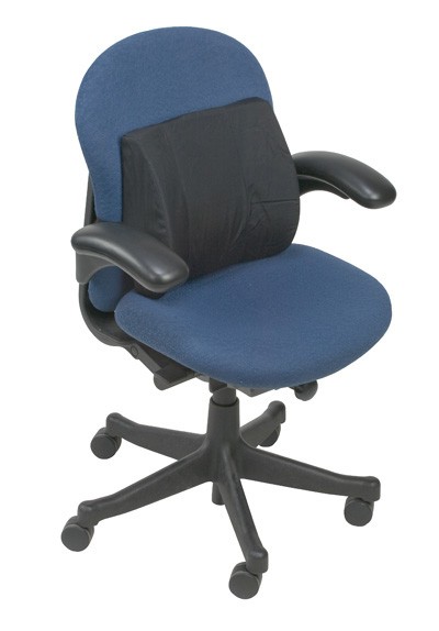 Standard Lumbar Cushion with Strap, Black - Image 2