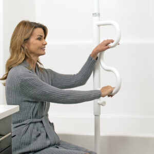 Security Pole & Curve Grab Bar