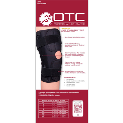 ORTHOTEX KNEE STABILIZER WRAP - SPIRAL STAYS - Image 3