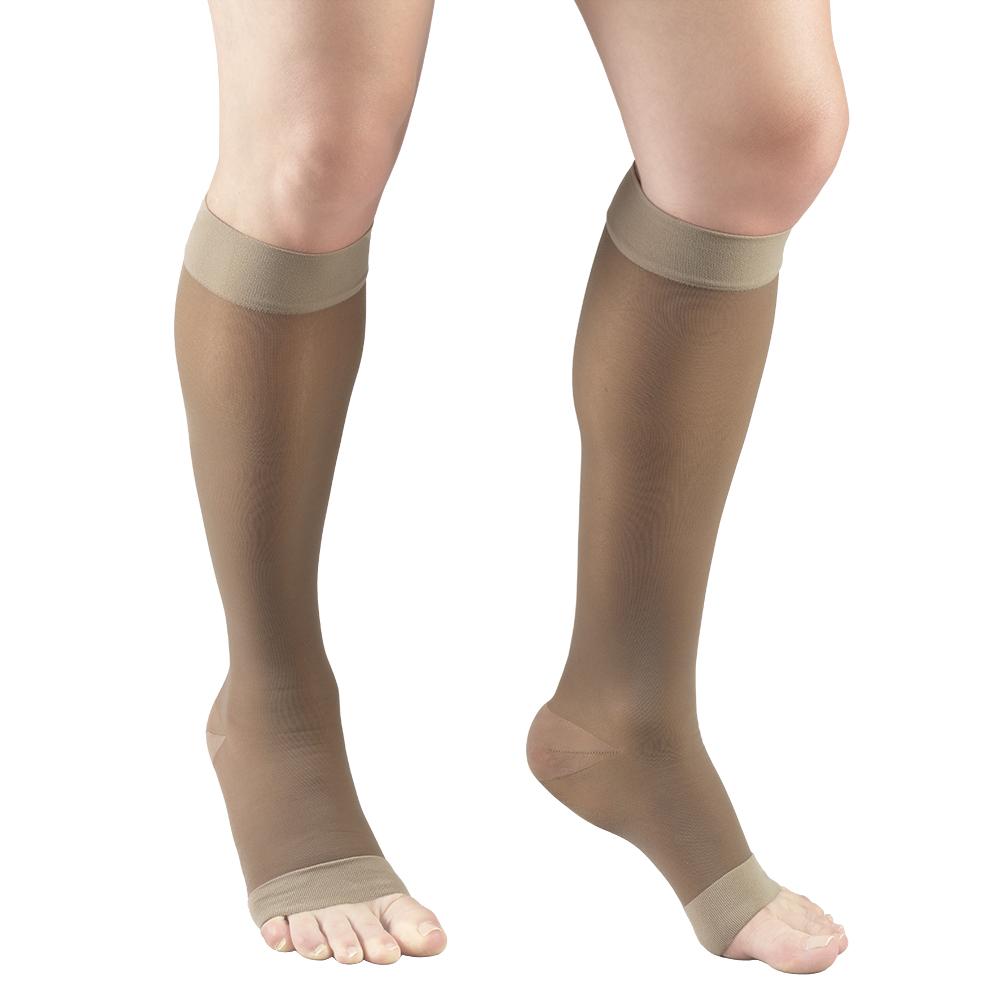 Knee High Open Toe Stockings / Ladies' Sheer - Image 16