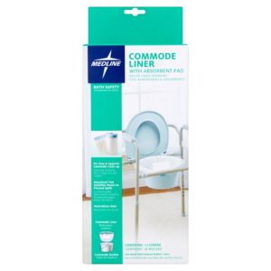 Commode Liner with Absorbent Pad