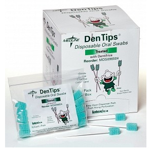 Dentips Oral Swabstick with Dentifrice