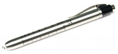 Penlight, Stainless Steel, Pupil Gauge Imprint - Image 2